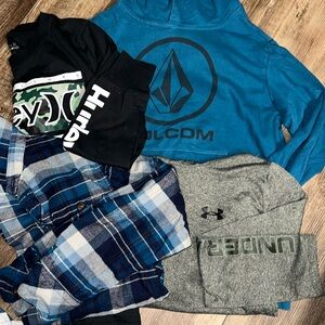 Medium -12 boys long sleeve shirts lot
